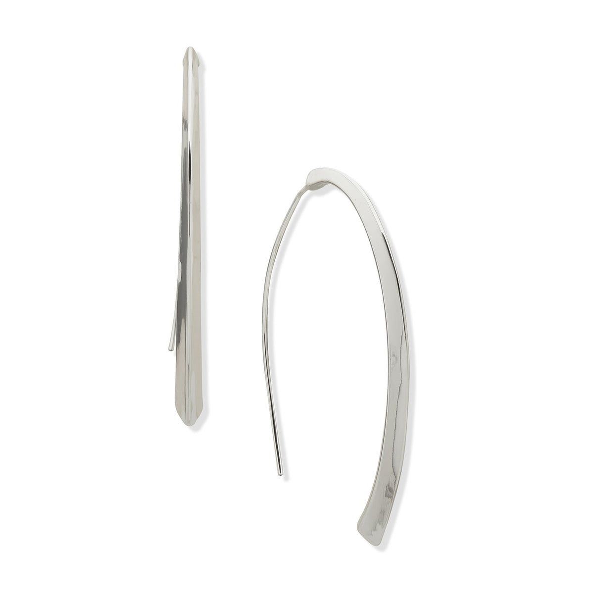 CURVED THREADER EARRINGS