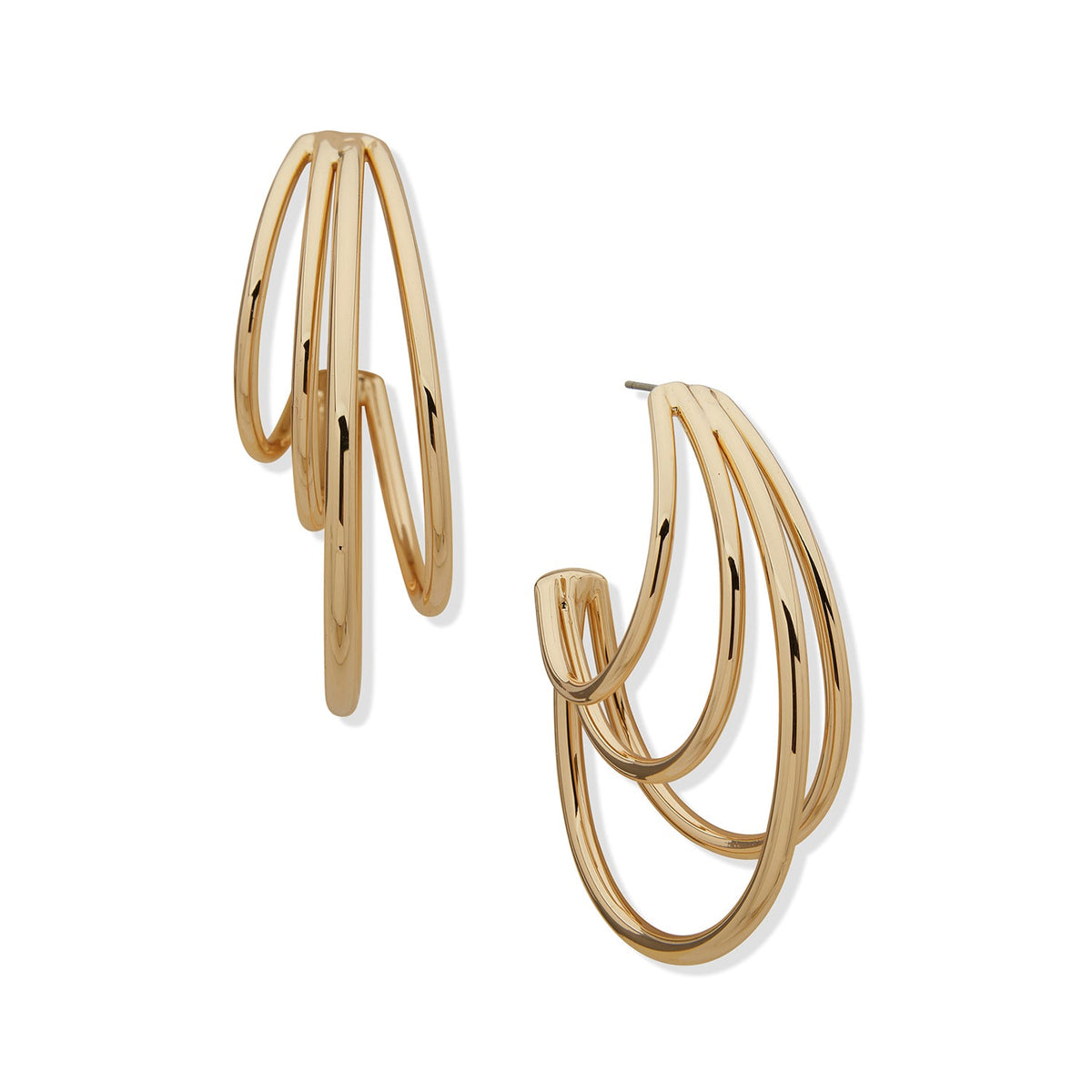ROW HOOP EARRINGS